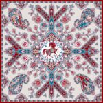 Платок «Кавказский скакун» by NINA RUCHKINA — изображение 2