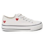 Кеды низкие NCF Uptop Hearts low ORB23JJ001A бежевые — изображение 2