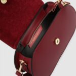 Сумка кожаная Principe di Bologna Kylie, ruga l130 rosso scuro — изображение 3
