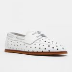 Топсайдеры Principe di Bologna PDB123 bianco leather